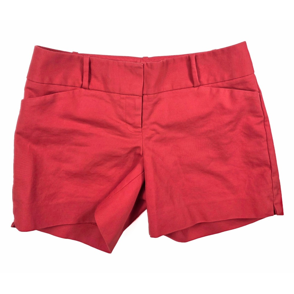 The Limited Red Tailored Stretch Shorts Women's Size 4